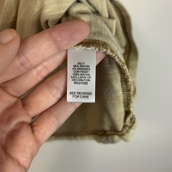 Cato Tan Sleeveless Blouse, Size M - Picture 4 of 8